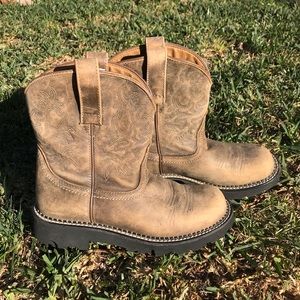 Brown Leather Ariat Fatbaby size 8